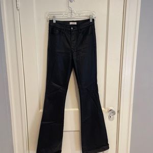 Grey Bandit Pleather Flare Pants